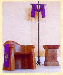 President's Chair -- Infant of Prague Chapel at Teresian House Albany, NY